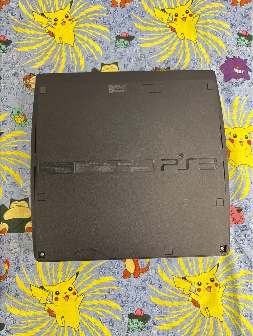 Sony PS3 Slim 160GB CECH-3001A Black HDMI Wi-Fi w/ 3rd Party Controller #1